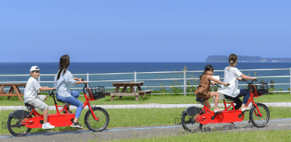 우미노나카미치 해변공원 자전거